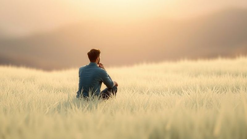 Un ser contemplativo observa la paz