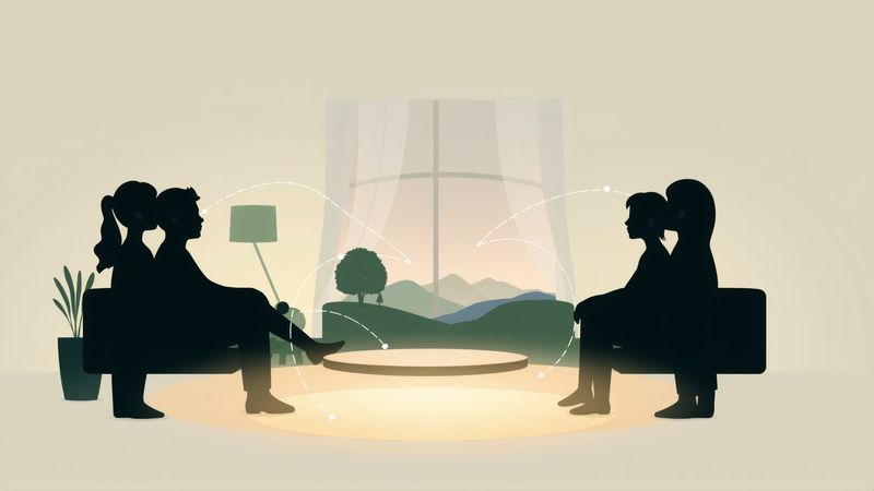 Siluetas conectadas transmiten paz y amistad