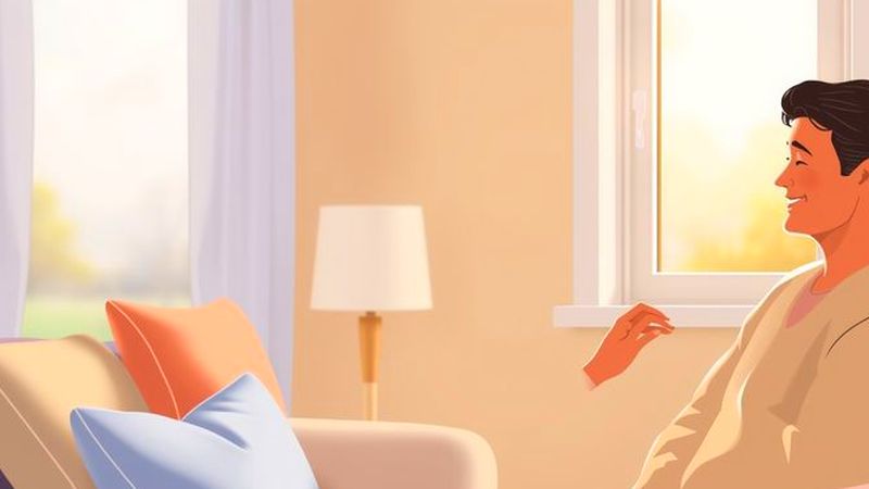 Una escena de confianza tranquila y serena