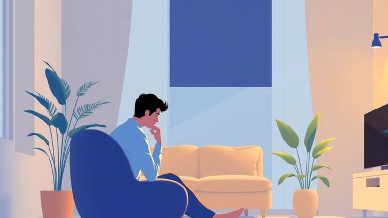 Una figura observa con empatía en calma