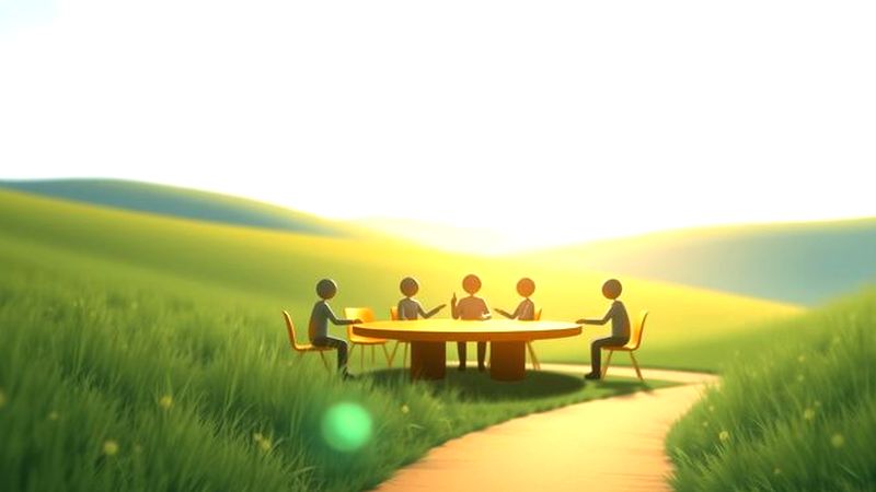 Un sendero pacífico dialoga en armonía