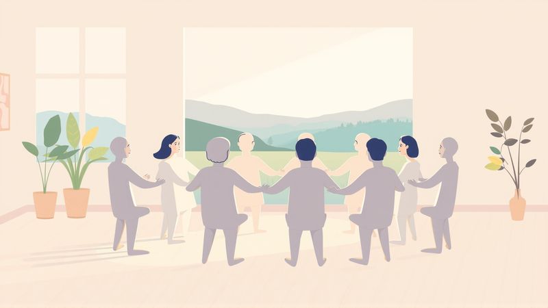Una reunión familiar tranquila y armoniosa