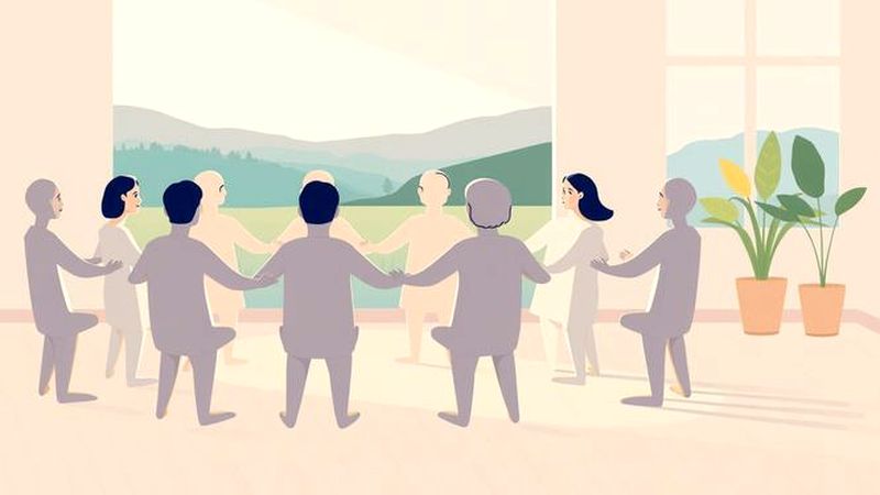 Una reunión familiar tranquila y armoniosa