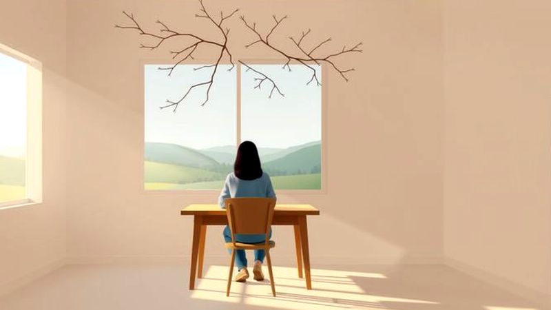 Calma y serenidad en un espacio equilibrado