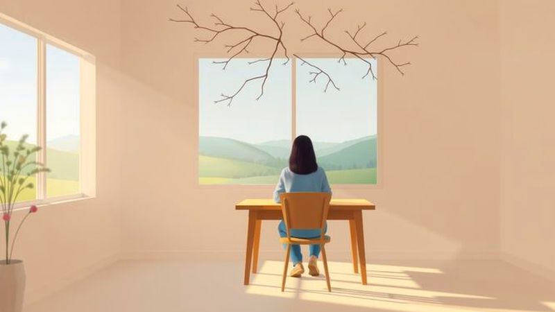 Calma y serenidad en un espacio equilibrado