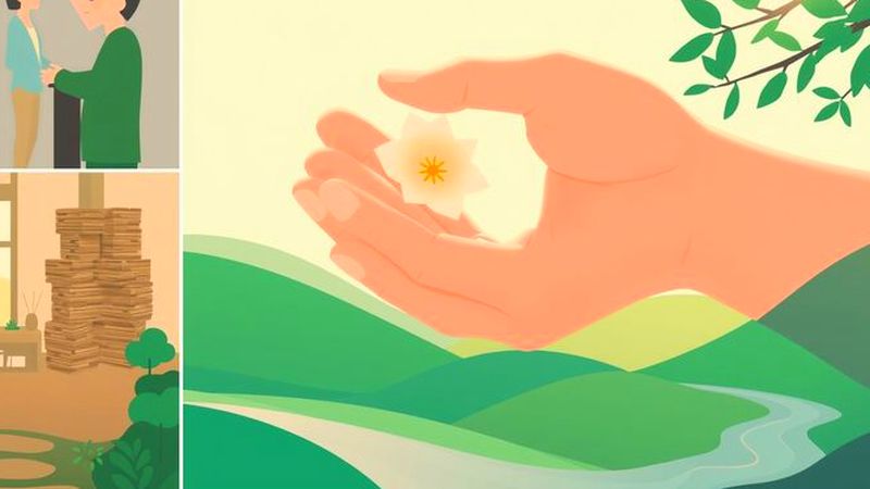Dos manos construyen paz y confianza