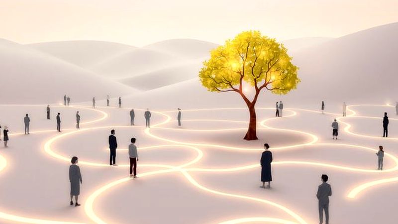 Una comunidad tranquila y luminosa florece