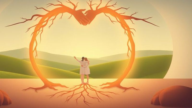 Raíces y manos ofrecen conexión serena